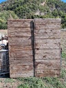 Porte ancienne de grange en bois ouverture gauche