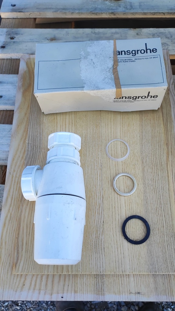 Siphon lavabo/évier à culot 