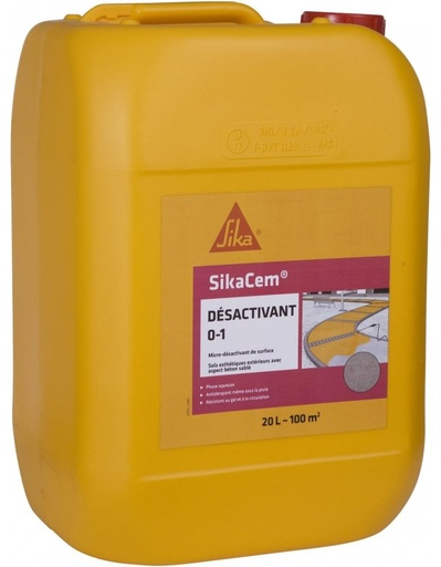 [Sika-Grans-Juillet2026] SikaCem Désactivant 0-1 Ka 20L